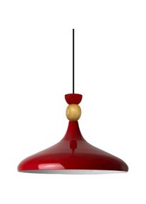 Bamyum, Pendelleuchte, Champion Pendelleuchte Holz Rot (E27)