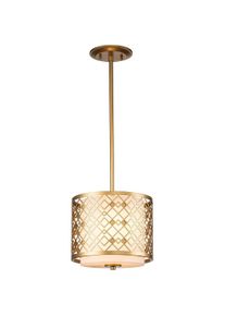Elstead Lighting, Pendelleuchte, Kleine Ziggy-Pendelleuchte - 1 Lichtquelle - Gold lackiert