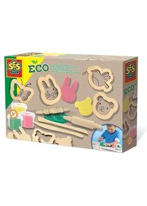 Ses Creative Clay with Wooden Tools - 3 Clay Pots