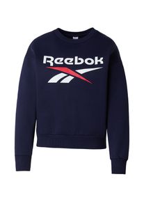 Reebok Kvinnor Sport sweatshirt marinbl&aring; / r&ouml;d / vit Storlek L