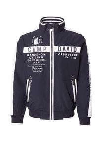 CAMP DAVID M&auml;n &Ouml;verg&aring;ngsjacka marinbl&aring; / vit Storlek XXL