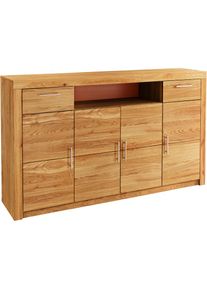VOGL M&ouml;belfabrik Highboard &raquo;Toronto&laquo; opt. Glast&uuml;ren, teilmassiv, Rahmenoptik, Made in Germany