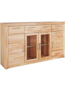 VOGL M&ouml;belfabrik Highboard &raquo;Toronto&laquo; opt. Glast&uuml;ren, teilmassiv, Rahmenoptik, Made in Germany