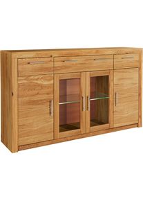 VOGL M&ouml;belfabrik Highboard &raquo;Toronto&laquo; opt. Glast&uuml;ren, teilmassiv, Rahmenoptik, Made in Germany