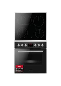 Amica Elektro-Herd-Set ACHE 9336 SM &raquo;ACHE 9336 SM&laquo; mit Teleskopauszug nachr&uuml;stbar Steam Clean Set, Multifunktionsbackofen;Glaskeramik-Kochfeld, 1 Stk.