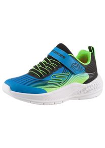 Sneaker Skechers "MICROSPEC ADVANCE", Jungen, Gr. 37, bunt (schwarz, limette), Lederimitat, Textil, kontrastfarbene Details, Schuhe Sneaker, Freizeitschuh mit Klettverschluss, Gr&ouml;&szlig;enschablone zum Download, Topseller