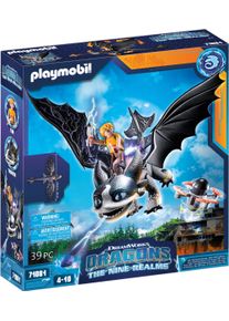 Konstruktions-Spielset Playmobil "Dragons: The Nine Realms - Thunder & Tom (71081)", bunt, Spielbausteine, Kinder, Kunststoff, Konstruktions-Spielset, Made in Germany