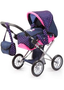 Kombi-Puppenwagen BAYER "City Star Einhorn", bunt (blau, pink), Puppenwagen, KinderB:37cm H:65cm T:73cm, Kunststoff, Metall, Kombi-Puppenwagen, B:37cm H:65cm T:73cm