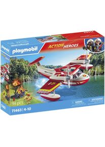 Konstruktions-Spielset Playmobil "Feuerwehrflugzeug mit L&ouml;schfunktion (71463), Action Heroes", bunt, Spielbausteine, Kinder, Kunststoff, Konstruktions-Spielset, Made in Europe