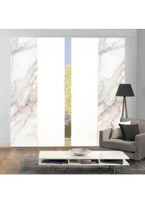 Schiebegardine Home Wohnideen "SUMANI 4er SET" Gr. 1, beige (natur), B:60cm H:245cm, Polyester, Gardinen, Schiebegardine, Schiebevorhang Digidruck 4er Set SUMANI