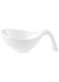 Villeroy & Boch Schale VILLEROY & BOCH "Bol mit Griff Flow 600 ml wei&szlig;", wei&szlig;, Sch&uuml;sseln, Schale
