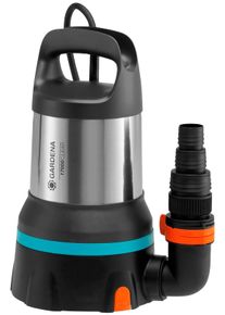 Klarwasserpumpe Gardena "Tauchpumpe 17000 Aquasensor, 9036-20", blau (grau, silberfarben, t&uuml;rkis), B:23,4cm H:39cm L:27,5cm, Pumpen, Klarwasserpumpe, 17000 l/h max. F&ouml;rdermenge