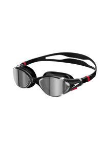 Schwimmbrille Speedo "Biofuse 2.0 Mirror", schwarz (schwarz, silber), Sportbrillen, Schwimmbrille, f&uuml;r Erwachsene, mit patentiertem Druckknopf-Mechanismus