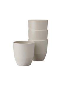 Becher Mepal "Becher Silueta 200 ml 4er Set", wei&szlig; (nordic wei&szlig;), 4 tlg., Kunststoff, Trinkgef&auml;&szlig;e, Becher