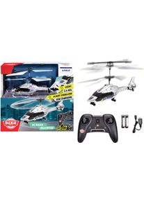 RC-Helikopter DICKIE TOYS "RC Police Helicopter, RTR", silber (silber, blau), Fernlenkfahrzeuge, Kinder, Kunststoff, RC-Helikopter, mit Licht- und Soundeffekten