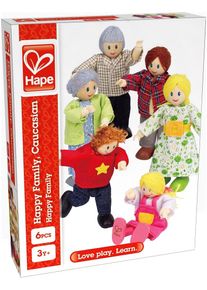 Stoffpuppe HAPE "Puppenfamilie", bunt, Puppen, Kinder, Baumwolle, uni, Stoffpuppe