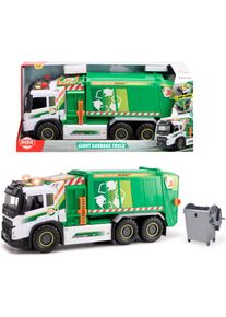Spielzeug-M&uuml;llwagen DICKIE TOYS "Giant Garbage Truck", wei&szlig; (gr&uuml;n, wei&szlig;), Spielzeugfahrzeuge, KinderT:55cm, Kunststoff, Spielzeug-M&uuml;llwagen, mit Licht und Sound, T:55cm