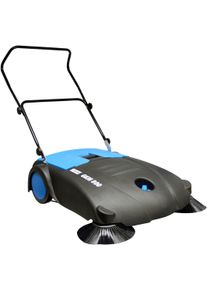 G&uuml;de Handkehrmaschine G&Uuml;DE "GKM 800", blau (blau, schwarz), H:98cm L:125cm, Kehrger&auml;te, Handkehrmaschine, klappbarer Fahrb&uuml;gel