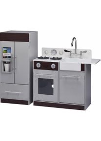 Spielk&uuml;che TEAMSON&trade; KIDS "Kinderk&uuml;che, Espressofarben", braun (espresso), Spielk&uuml;chen, KinderB:30cm H:94cm T:30cm, Holz, Spielk&uuml;che, B:30cm H:94cm T:30cm