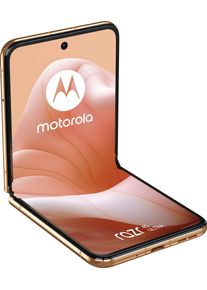 Motorola Smartphone "Motorola razr40 ultra", orange (peach fuzz), 256 GB, Mobiltelefone, Smartphone