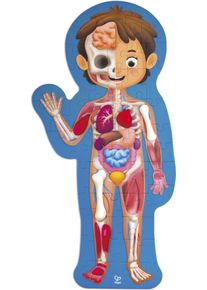 Puzzle HAPE "Mein K&ouml;rper", bunt, Puzzles, KinderB:100cm H:2cm T:50cm, Holz, Papier, Puzzle, mit 3D-Effekt, B:100cm H:2cm T:50cm