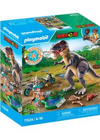 Konstruktions-Spielset Playmobil "T-Rex-Spurensuche (71524), Dinos", bunt, Spielbausteine, Kinder, Kunststoff, Konstruktions-Spielset, Made in Europe