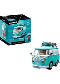 Konstruktions-Spielset Playmobil "Playmobil X Volkswagen T1 Camper (71857), Cars", blau (t&uuml;rkis), Spielbausteine, Kinder, Kunststoff, Konstruktions-Spielset, Made in Europe
