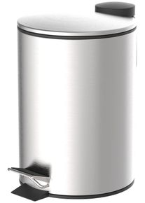 EISL&reg; M&uuml;lleimer EISL, grau (silberfarben), H:23,2cm &Oslash;:16,8cm, Edelstahl, M&uuml;lleimer, M&uuml;lleimer, Badm&uuml;lleimer Edelstahl, Absenkautomatik, entnehmbarer Hygieneeimer, 3l