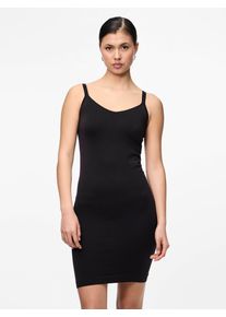 Unterkleid Pieces "PCBALLROOM LONG SINGLET NOOS BC", Damen, Gr. S, N-Gr, ohne &Auml;rmel, Jersey, schwarz, Jersey, Obermaterial: 95% Nylon, 5% Elasthan, unifarben, slim fit, V-Ausschnitt, Kleider Unterkleid, mit Shaping-Effekt