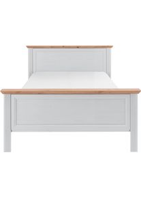 Bettgestell Schlafkontor "Jasmin II", braun (anderson pine, abgesetzt artisan eiche), B:165cm H:98cm L:215cm, Betten, Bettgestell, im Landhausstil