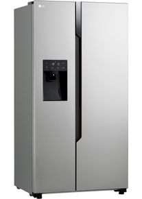 LG Side-by-Side "GSM32HSBEH", Energieeffizienz: E, silber, B:91cm H:178,6cm T:69,3cm, K&uuml;hlschr&auml;nke, Side-by-Side