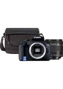 Canon Spiegelreflexkamera "EOS 2000D Kit", schwarz, B:12,9cm H:10,13cm T:7,76cm, Fotokameras, inkl. EF-S 18-55 IS II Objektiv, Spiegelreflexkamera