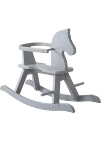 Schaukelpferd Roba "grau", grau, Schaukeltiere, BabyB:43cm H:55cm L:82cm, Schaukelpferd, aus Holz, B:43cm H:55cm L:82cm