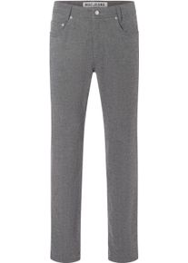 Stoffhose MAC "Arne", Herren, Gr. 40, L&auml;nge 34, grau (flannel), Web, Obermaterial: 97% Baumwolle, 3% Elasthan, unifarben, regular fit kn&ouml;chellang, Hosen Stoffhose, im Five-Pocket Style