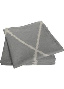 Stoffserviette Adam "Casket Valdelana Light" Gr. 1, grau (dunkelgrau), B:30cm L:30cm, Obermaterial: 100% Baumwolle, Servietten, Stoffserviette