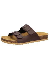 Pantolette Lico "Pantolette Bioline Man", Herren, Gr. 43, braun, Synthetik, Schuhe Pantolette