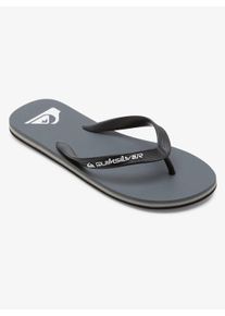 Zehentrenner Quiksilver "MOLOKAI CORE", Herren, Gr. 42, grau, Synthetik, Schuhe Zehentrenner, Sommerschuhe