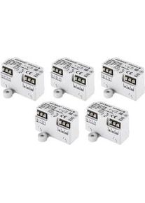 homematic IP Smart-Home-Steuerelement "Rollladenaktor - Unterputz 5er Set", wei&szlig;, B:5,4cm H:3,3cm T:4,1cm, Smart-Home-Stationen, Smart-Home-Steuerelement