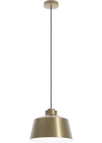 Eglo H&auml;ngeleuchte "SOUTHERY", gold (goldfarben, wei&szlig;), &Oslash; 35cm H: 110cm, 1 Stk., Leuchten, H&auml;ngeleuchte in gold und wei&szlig; aus Stahl - exkl. E27 - 40W, H&auml;ngeleuchte