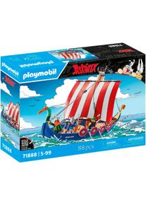 Konstruktions-Spielset Playmobil "Asterix: Piratenschiff (71888), Playmobil Asterix", bunt, Spielbausteine, Kinder, Kunststoff, Konstruktions-Spielset, Made in Germany