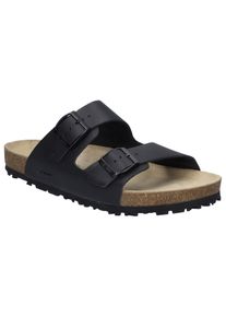 Pantolette Josef Seibel "Josef 01", Herren, Gr. 49, schwarz, Leder, Schuhe Pantolette, Sommerschuh, Schlappen, Sandale mit softem Fu&szlig;bett