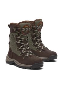 Winterstiefel Timberland "CHOCORUA TALL LACE UP WATERPROOF SNOW BOOT", Damen, Gr. 41, braun (schwarz braun full grain), Leder, Schuhe Winterstiefel, Snowboots, Winterboots, Winterschuhe, wasserdicht