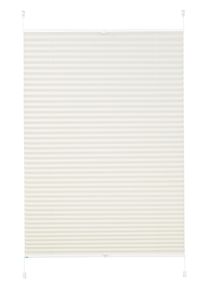 Plissee K-home "Siena" Gr. 7, beige (creme), B:100cm H:130cm, Obermaterial: 100% Polyester, Plissees, Plissee