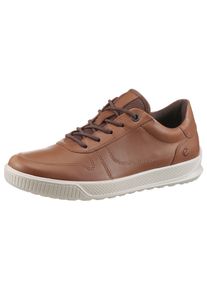 Schn&uuml;rschuh Ecco "BYWAY", Herren, Gr. 46, braun (camelfarben), Nubukleder, Schuhe Schn&uuml;rschuh, Sneaker, Halbschuh, Freizeitschuh mit weichem Schaftrand
