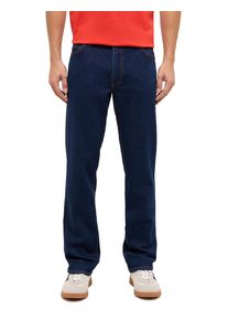 5-Pocket-Jeans Mustang "Tramper Straight", Herren, Gr. 38, L&auml;nge 30, blau (super schwarz), Denim/Jeans, Obermaterial: 99% Baumwolle, 1% Elasthan, straight fit lang, Jeans 5-Pocket-Jeans, mit mittelhohem Bund