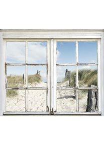Wandsticker queence "D&uuml;nen", beige (natur), B:90cm H:60cm, Wandtattoos, Wandsticker, Wandsticker, Wandbild, selbstklebend, D&uuml;nen, Sand, 3D