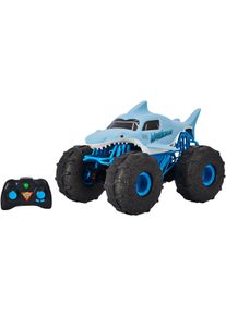 RC-Auto Spin Master "Monster Jam - Megalodon Storm", bunt, Fernlenkfahrzeuge, KinderB:38,1cm H:27,94cm T:25,4cm, Kunststoff, RC-Auto, f&uuml;r Land und Wasser, B:38,1cm H:27,94cm T:25,4cm