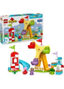 Konstruktionsspielsteine Lego "Jahrmarkt (10453), Lego DUPLO Peppa Pig", bunt, Spielbausteine, Baby, Kunststoff, Konstruktionsspielsteine, Made in Europe
