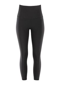 Leggings WINSHAPE "7/8-Tights HWL317C", Damen, Gr. XL, Normalgr&ouml;&szlig;en, schwarz, 85% Polyester, 15% Elasthan, Hosen Leggings, mit V-Shape Applikation und Core-Bund