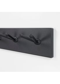 Garderobenhalter SPINDER DESIGN "Pull", schwarz, B:104,5cm H:12,5cm T:10cm, Metall, Garderobenhalter, Garderobenhalter, Metall, Breite 104,5 cm
